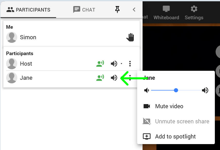Mute User's Audio on KonX