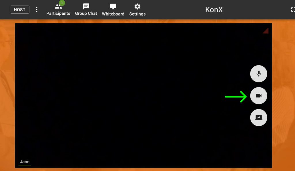 Video button on KonX