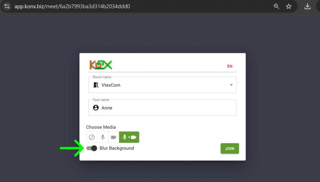 KonX Blur Background