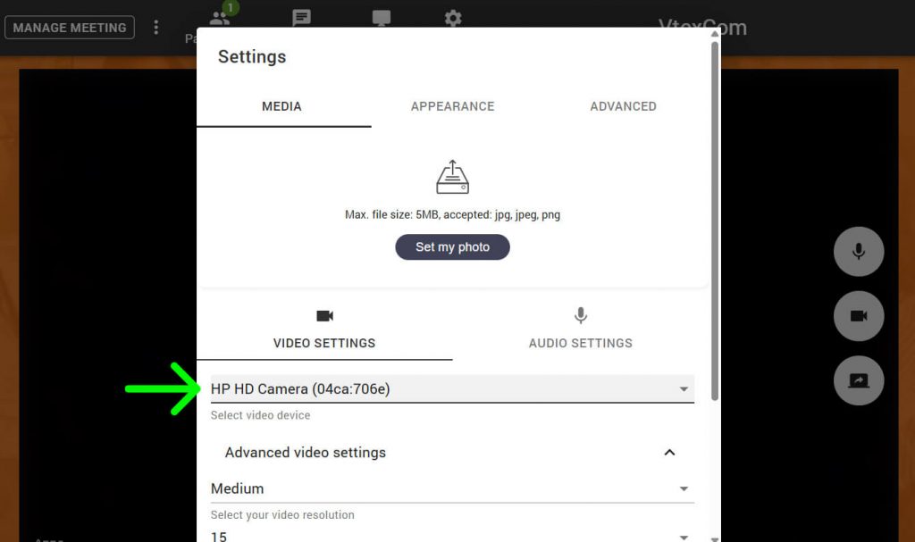 KonX Camera Device Settings